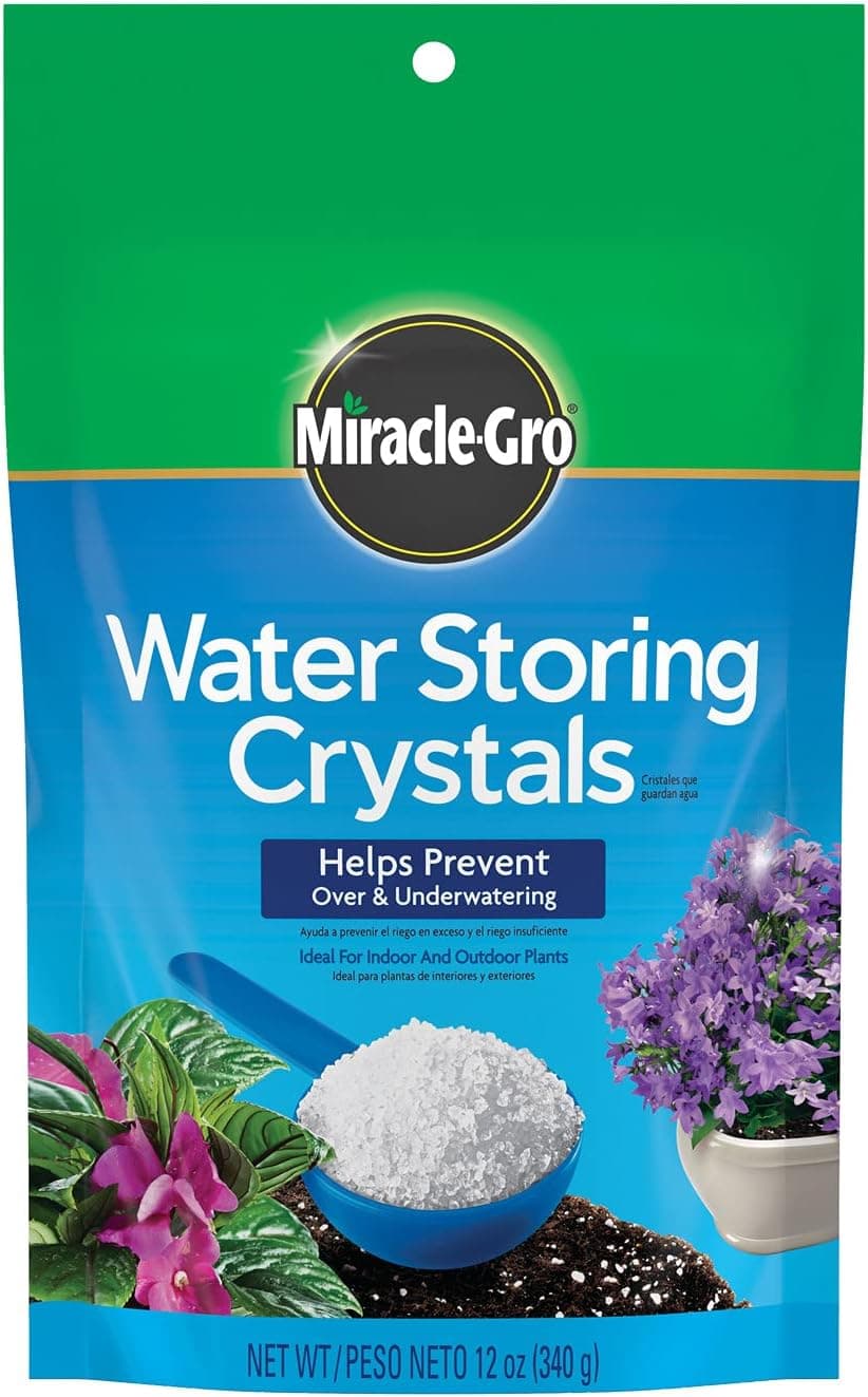Miracle-Gro Water Storing Crystals, Helps Prevent Over and Underwatering in Outdoor and Indoor Plants, 12 oz. - image 1 of 1
