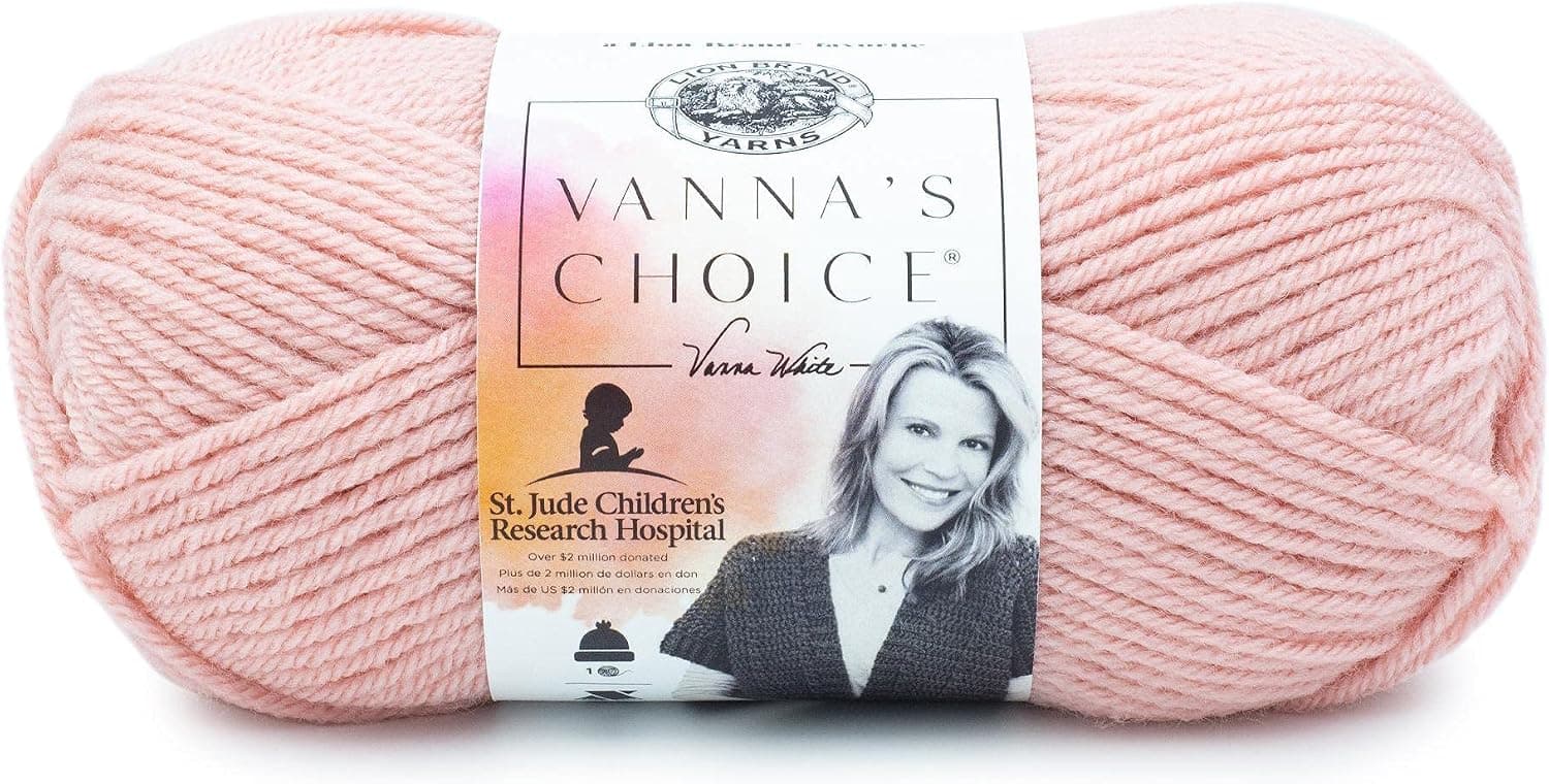 Lion Brand Yarn (1 Skein) Vanna's Choice Yarn, Pink - image 1 of 1