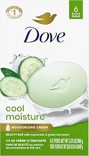 Skin Care Beauty Bar For Softer Skin Cucumber And Green Tea More Moisturizing Than Bar Soap 3.75 oz 6 Bars - image 1 of 1