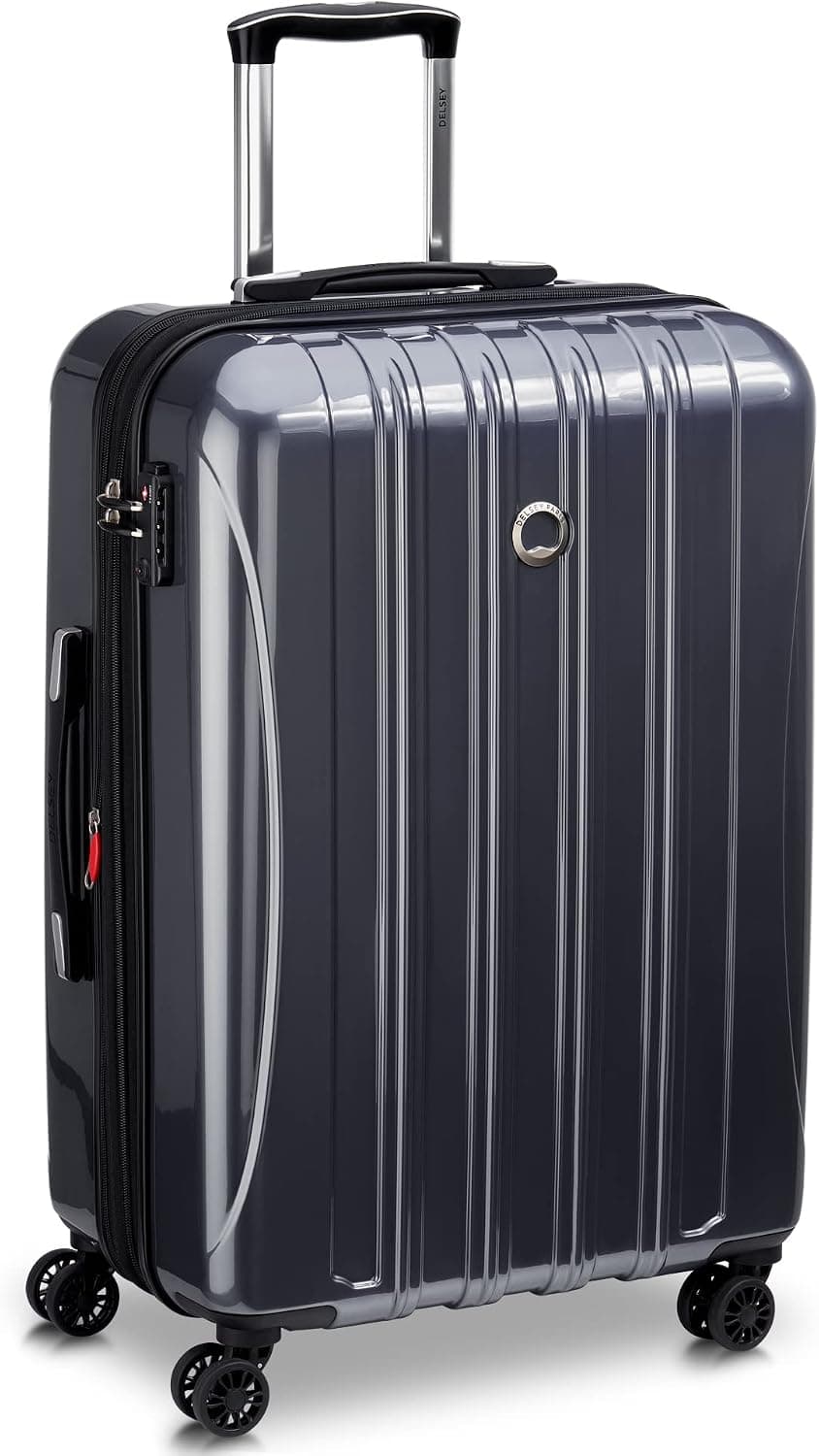 DELSEY PARIS Helium Aero Hardside Expandable Luggage with Spinner Wheels, Titanium, Checked-Medium 24 Inch - image 1 of 1