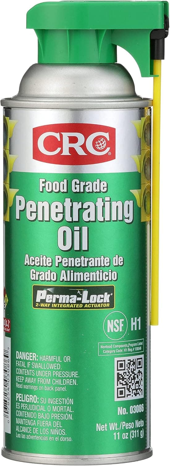 CRC Food Grade Penetrating Oil 03086 – 11 Wt. Oz., General Purpose Lubricant for Food Processing Equipment - image 1 of 1