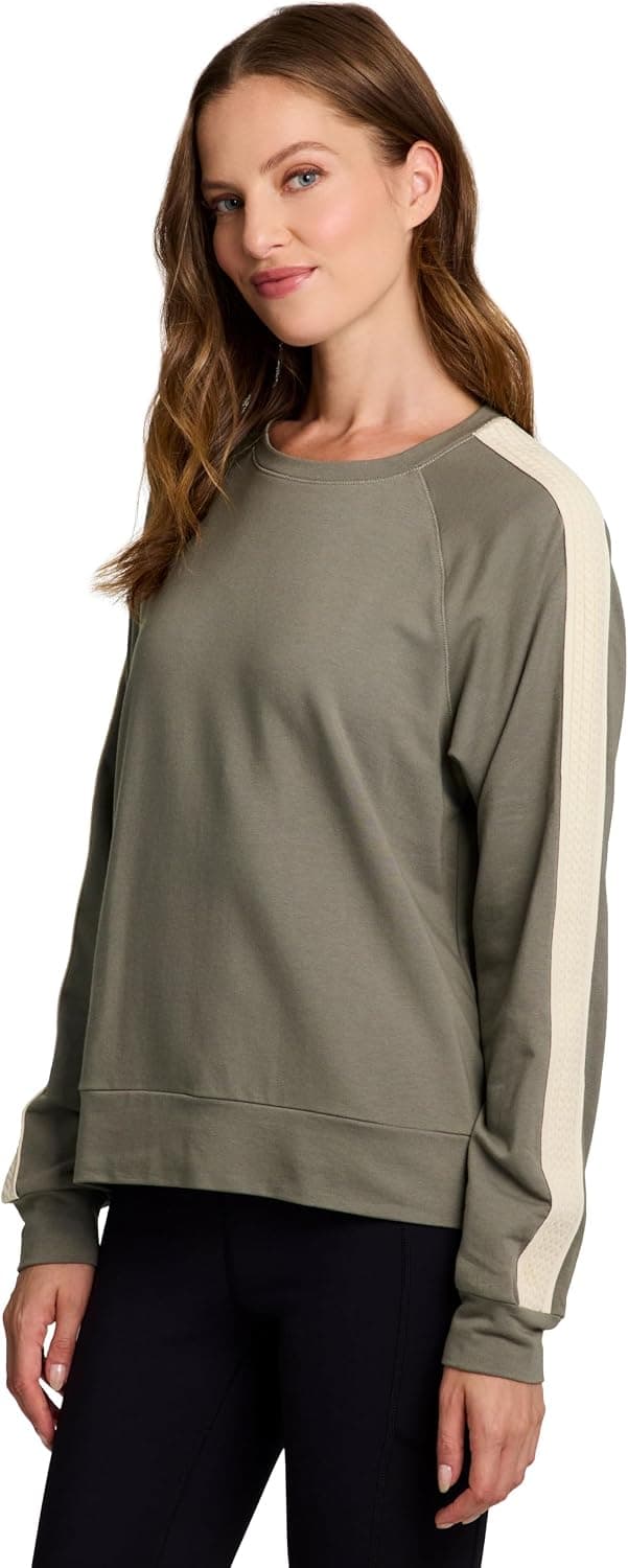 RBX Active Women's Fashion Regular/Cropped Length Lightweight French Terry Pullover Sweatshirt - image 1 of 1