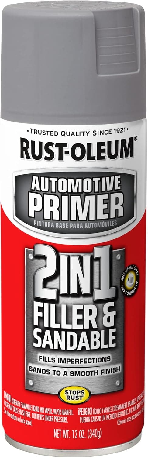 Rust-Oleum 260510 Stops Rust Automotive 2-in-1 Filler & Sandable Primer Spray, 12 oz, Gray - image 1 of 1