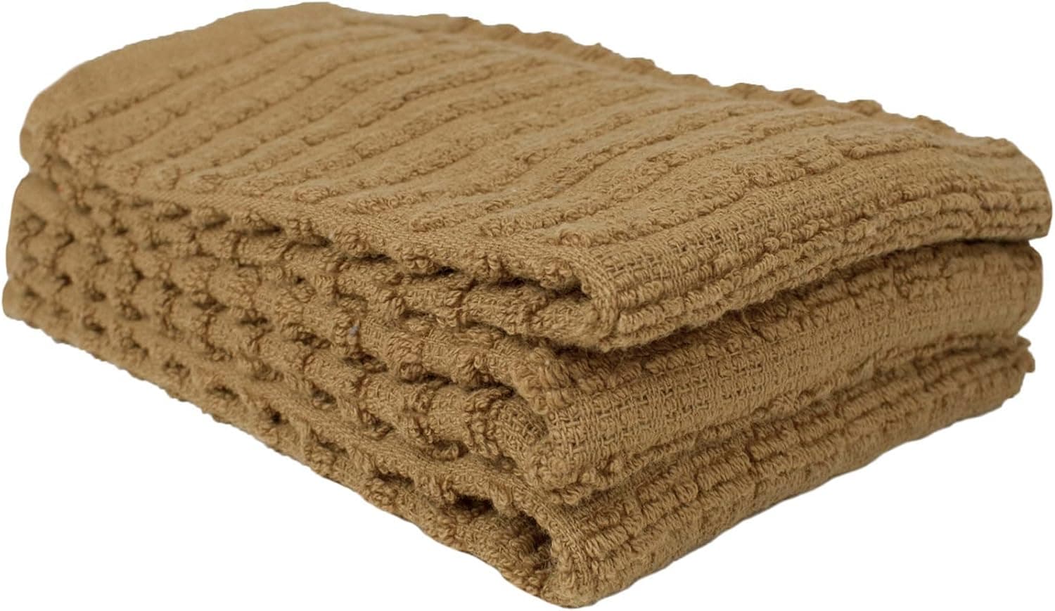 Ritz Royale Collection 100% Combed Terry Cotton, Highly Absorbent, Kitchen Dish Cloth Set, 13-3/4" x 12", 3-Pack, Solid Mocha Brown - image 1 of 1