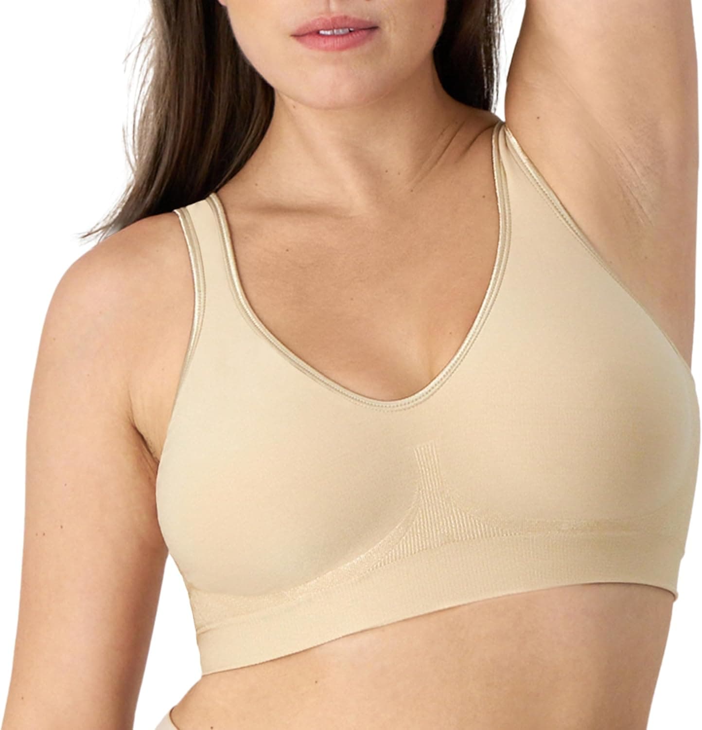 Bali Women's Wireless Bra, Comfort Revolution Seamless T-Shirt Bra, Moisture-Wicking, ComfortFlex Fit - image 1 of 1