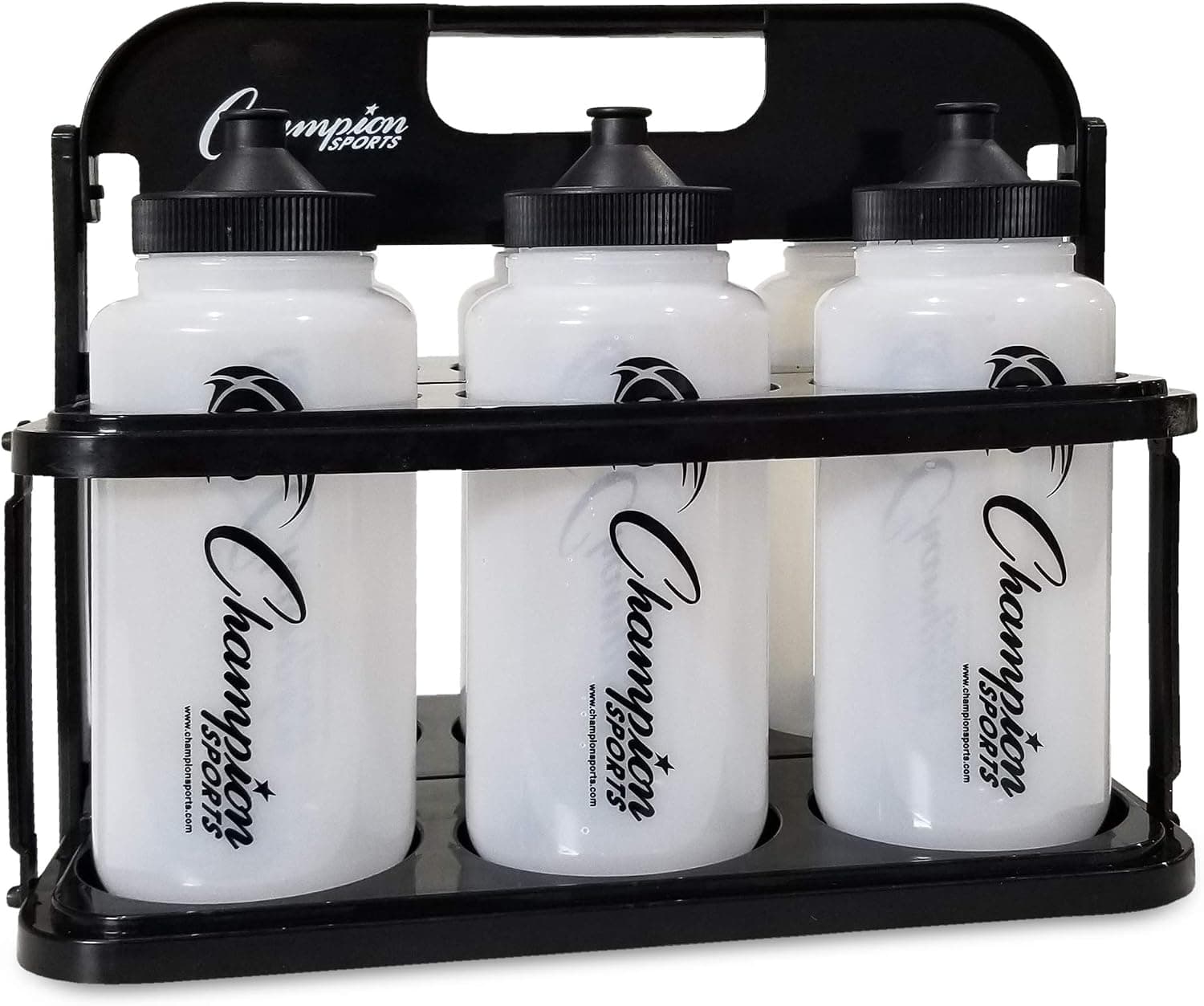 Champion Sports Plastic Water Bottle Set, Quart, Black - image 1 of 1