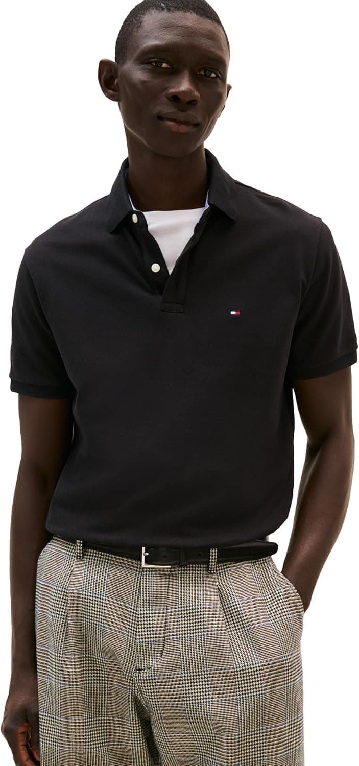 Tommy Hilfiger Men's Short Sleeve Cotton Pique Polo Shirt in Regular Fit
