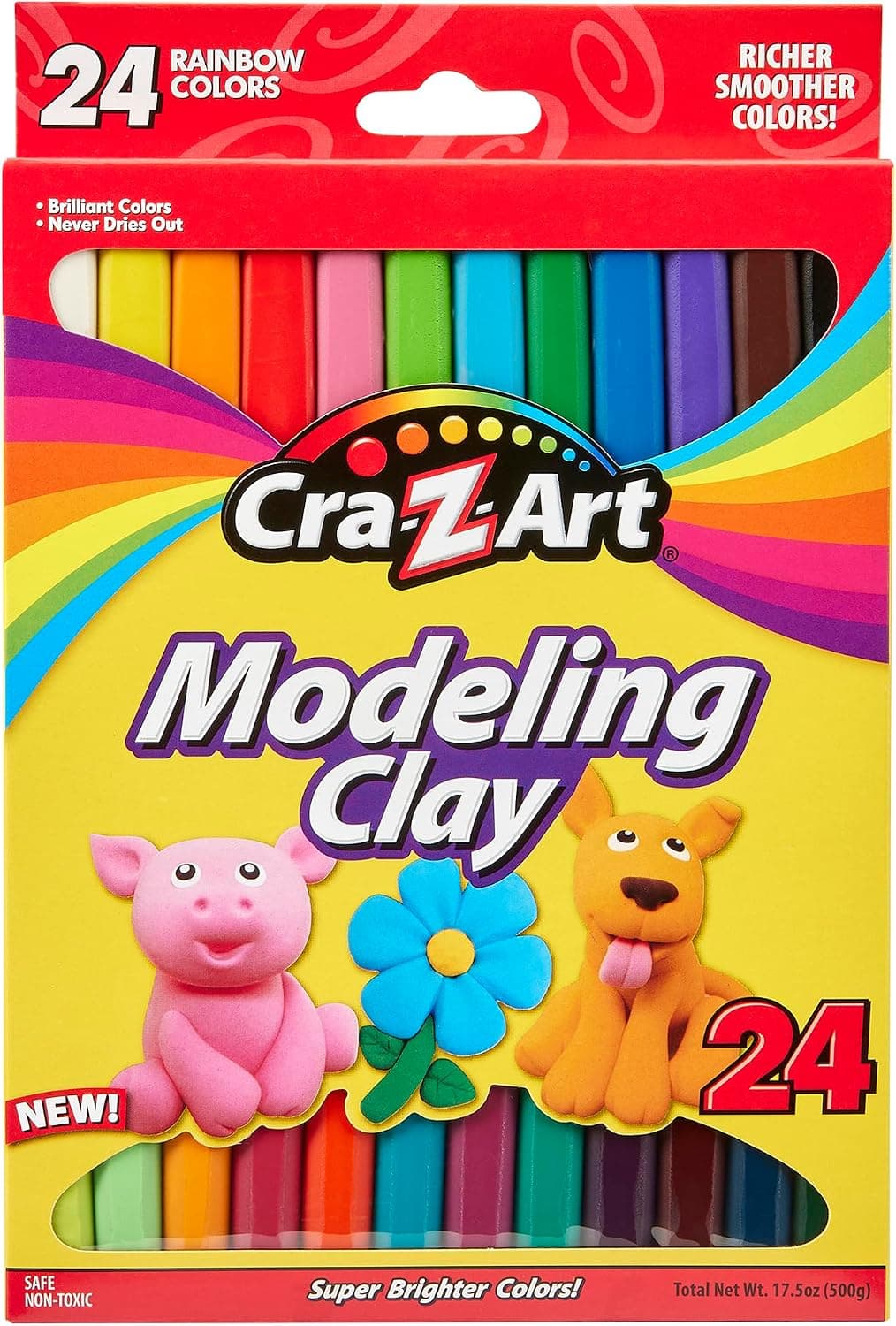 Cra-Z-Art Modeling Clay, 17.5 oz, 24 Count (10901) - image 1 of 1