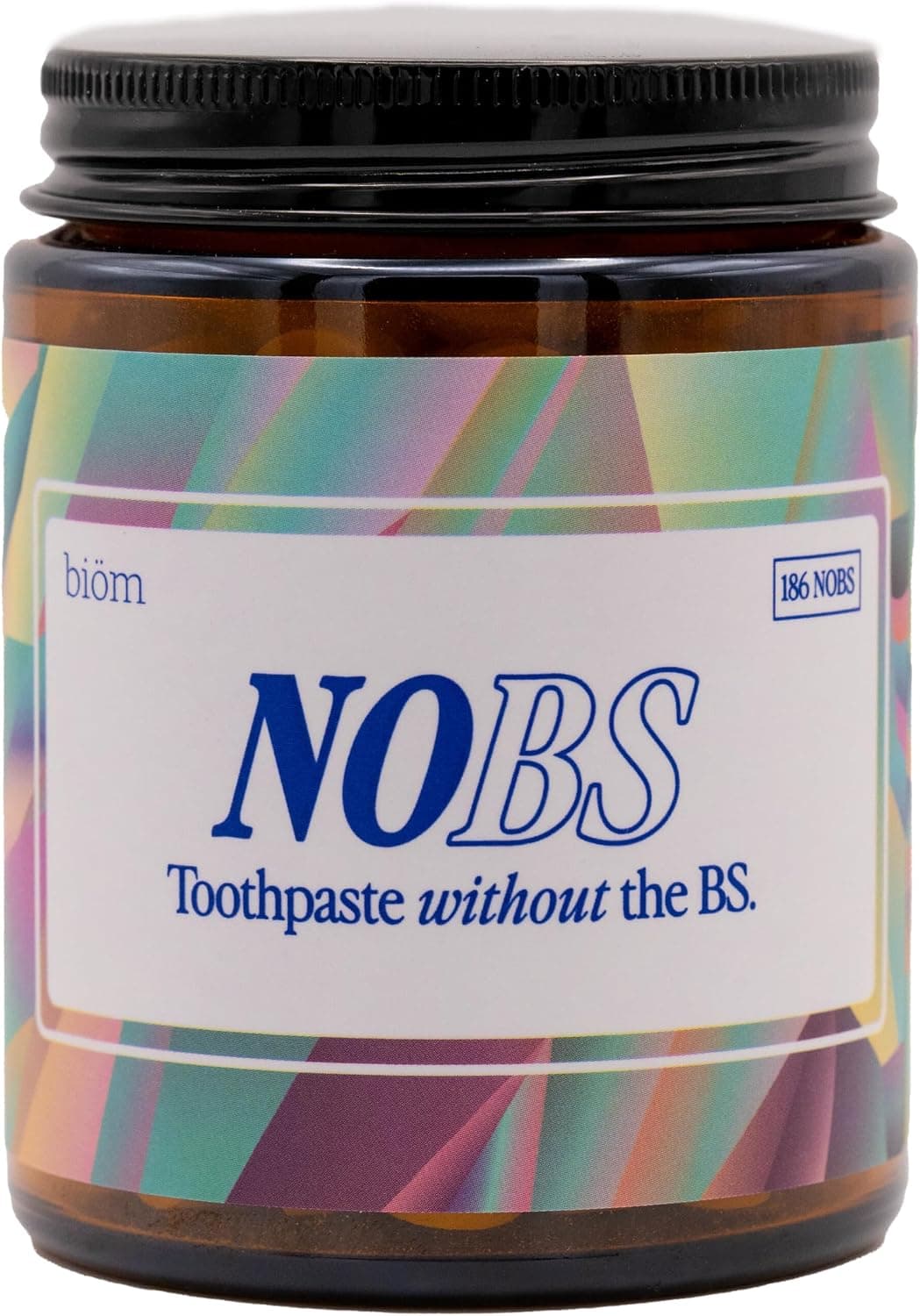 NOBS (No Bad Stuff) Toothpaste Tablets - Nano Hydroxyapatite, Fluoride & Plastic Free, Eco & Travel Friendly - Remineralize with NHA (3 Month) - image 1 of 1