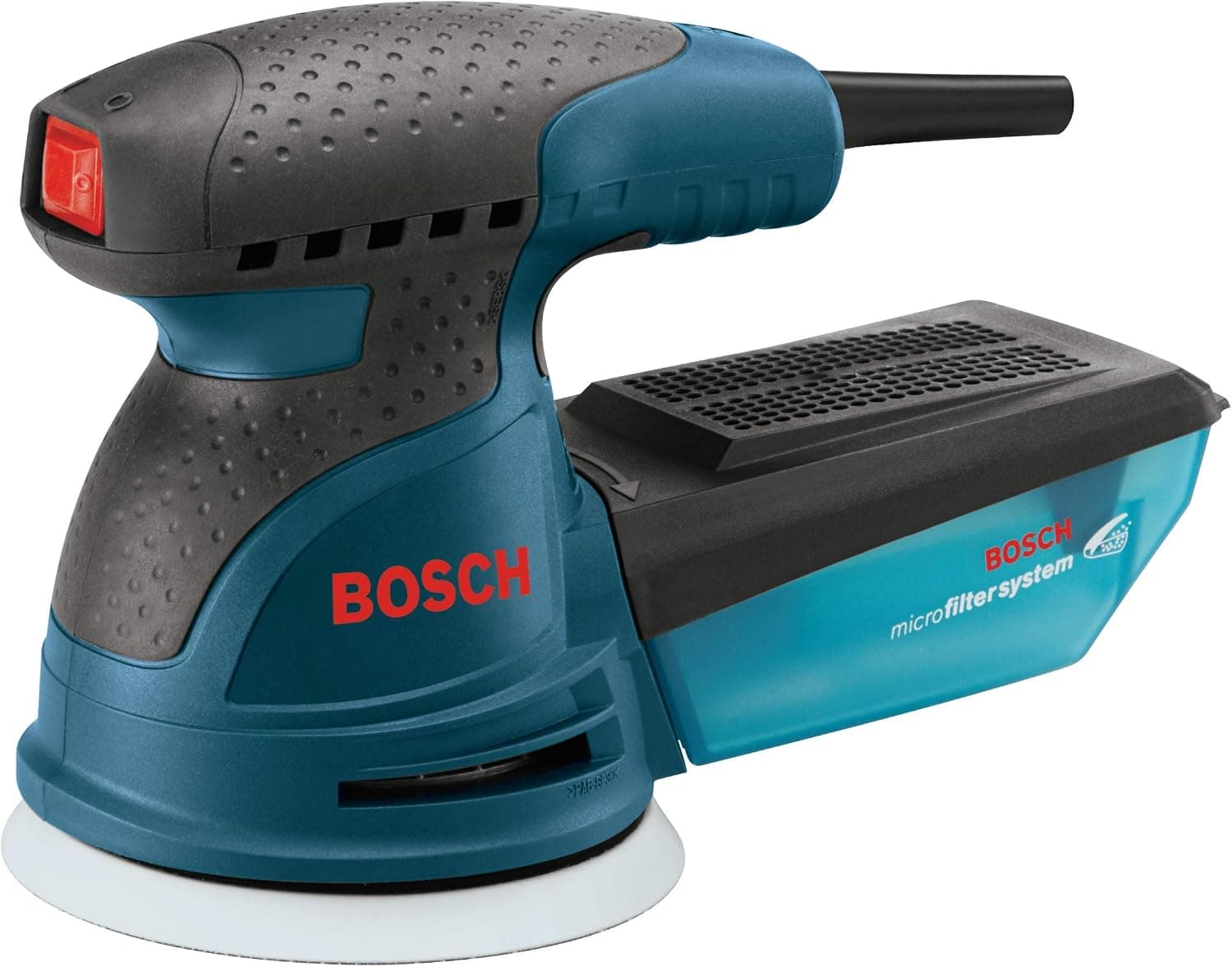 BOSCH ROS20VSC Palm Sander 2.5 Amp 5 Inch Corded Variable Speed Random Orbital Sander, Polisher Kit with Dust Collector and Soft Carrying Bag - image 1 of 1