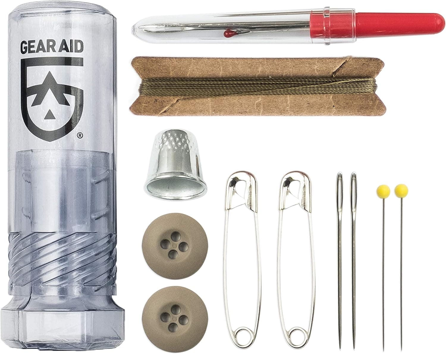 GEAR AID Sewing Kit with Heavy-Duty Needles and Thread for Outdoor Gear Repairs, 19-Piece - image 1 of 1