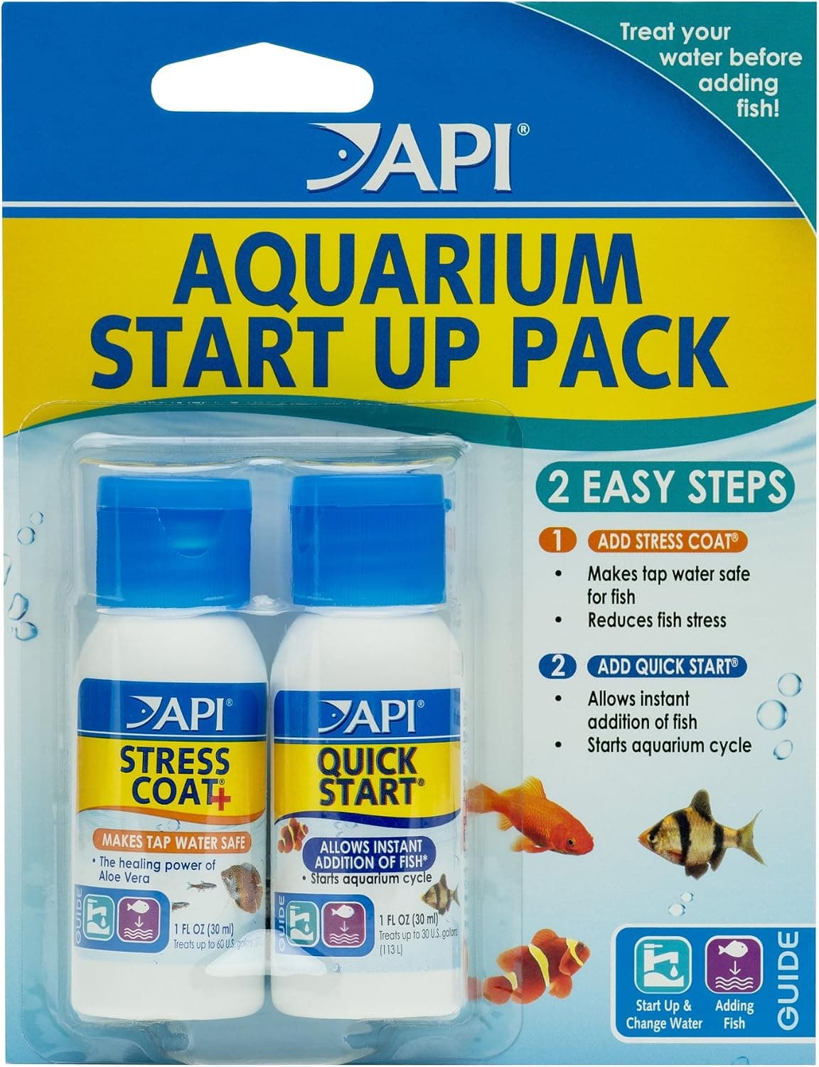API AQUARIUM START UP PACK Water Conditioner 1.25-Ounce Bottle 2-Pack - image 1 of 1
