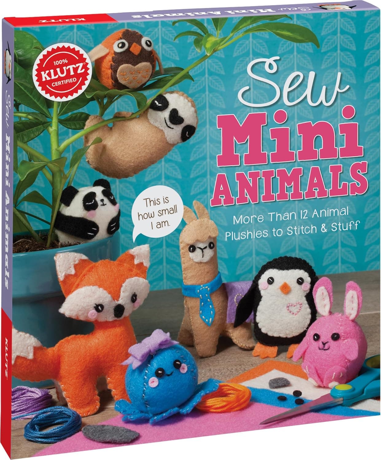 Sew Mini Animals (Klutz Craft Kit) 8" Length x 1.5" Width x 9" Height - image 1 of 1