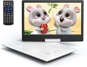16.9" Portable DVD Player, 14.1" HD Screen, Easy Setup | Elderly-Friendly, Just Insert and Play, Enjoy Clear Picture Quality, All-Region Playback, Headphone Jack, Not Support Blu-ray
