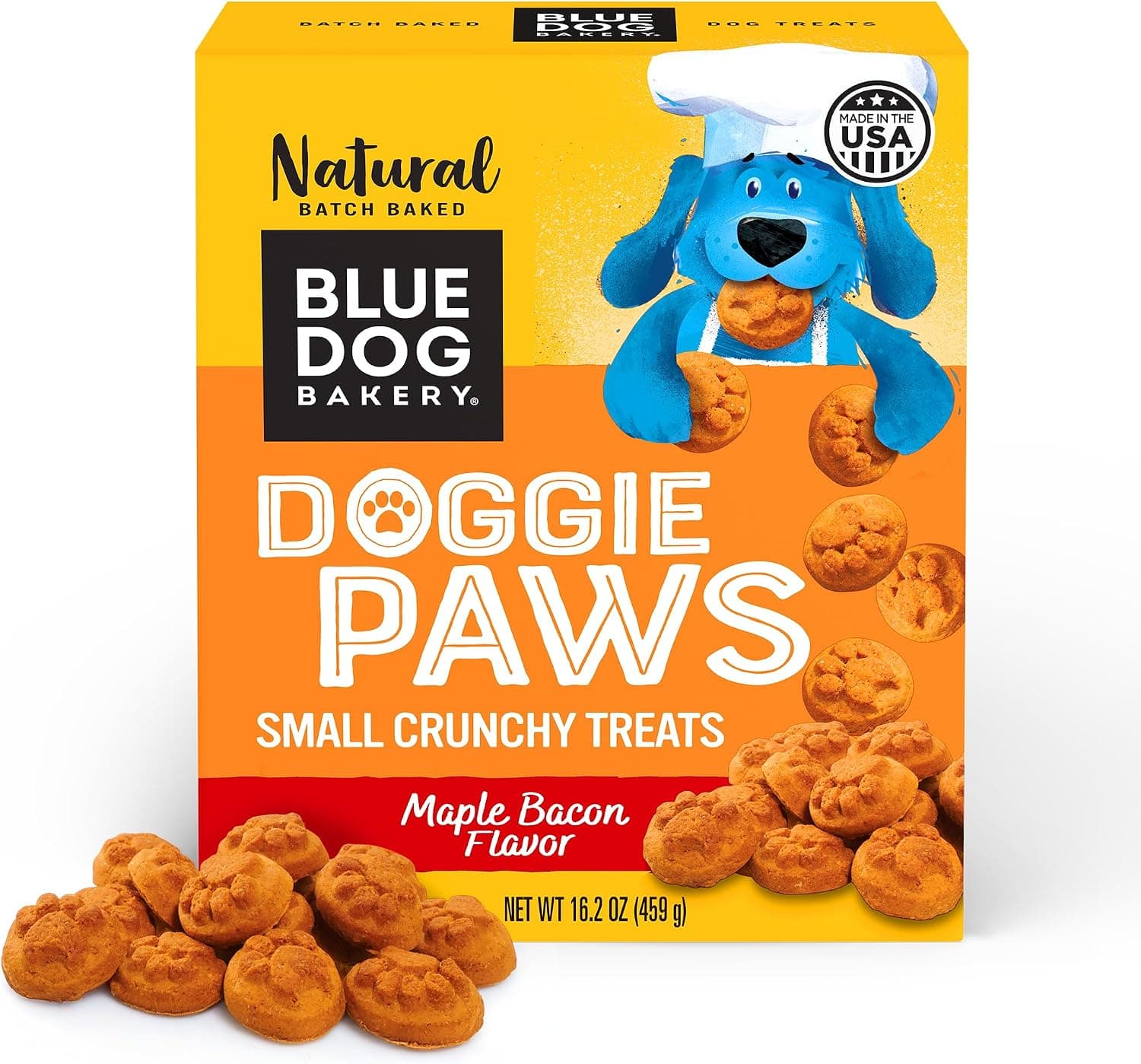 Blue Dog Bakery Natural Dog Treats, Doggie Paws, Maple Bacon Flavor, 16.2oz (1 Count) - image 1 of 1