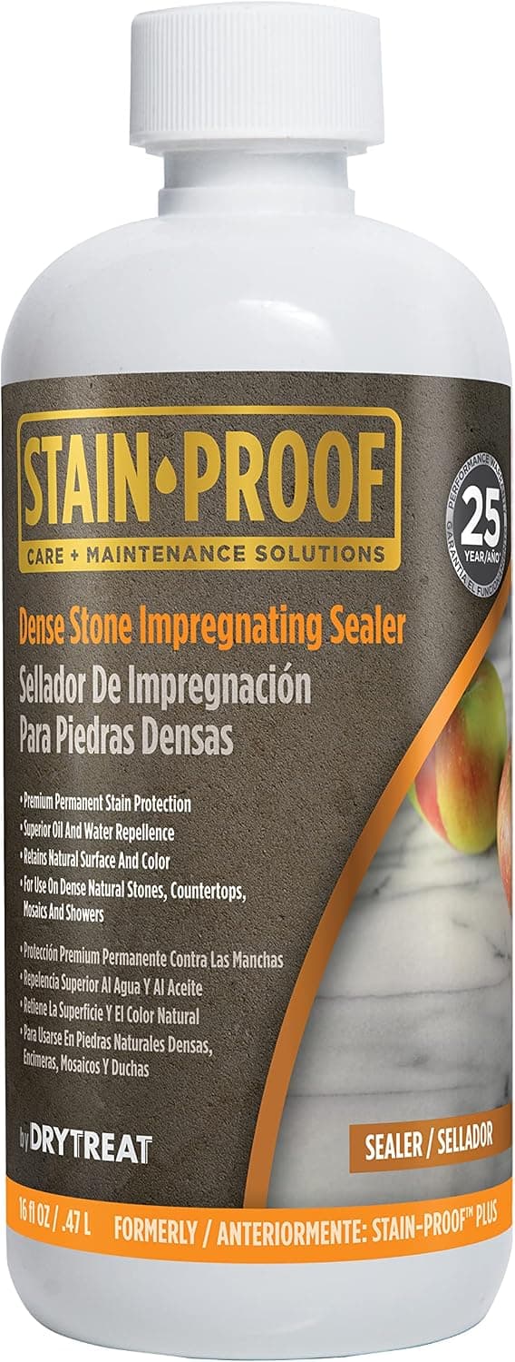 Stain Proof Dense Stone Impregnating Sealer - 1 Pint, Protects Against Water and Salt Damage and Oil-Based Stains, Sealer for Granite, Marble, Tile & Natural Stone; For Indoor & Outdoor Application - image 1 of 1