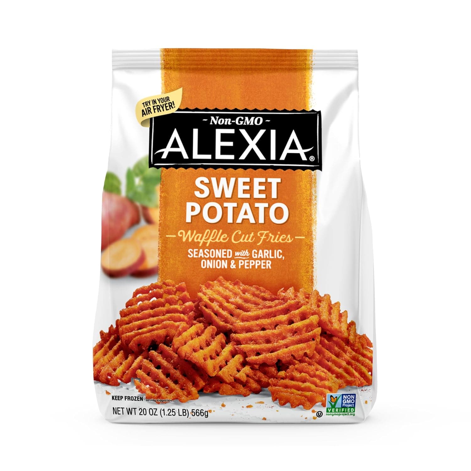 Alexia Sweet Potato Waffle Cut Fries Seasoned with Garlic, Onion & Pepper (20 oz) - image 1 of 1