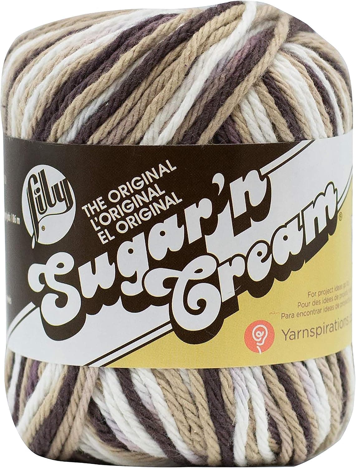 Lily Sugar 'N Cream The Original Ombre Yarn, 2oz, Gauge 4 Medium, 100% Cotton, Brown - Machine Wash & Dry (10200202014) - image 1 of 1