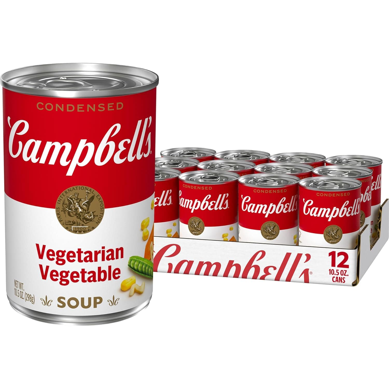 Campbell's Condensed Vegetarian Vegetable Soup, 10.5 oz Can (12 Pack) - image 1 of 1