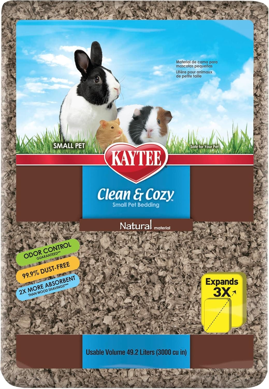 Kaytee Clean & Cozy Natural Paper Bedding, Made for Small Animals, 49.2 Liters - image 1 of 1