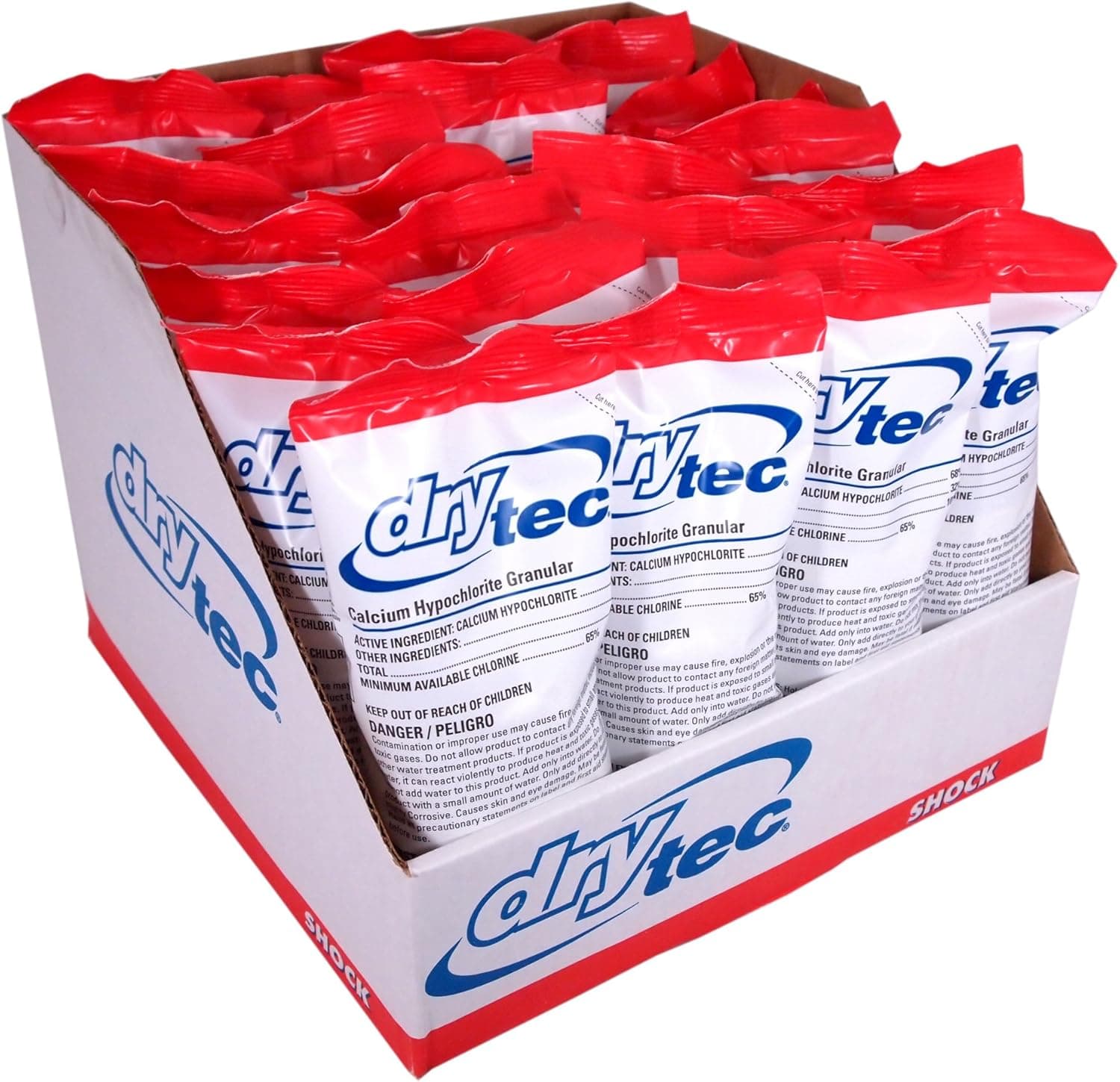 1-1901-24 Calcium Hypochlorite Chlorine Shock Treatment for Swimming Pools, 1-Pound, 24-Pack - image 1 of 1