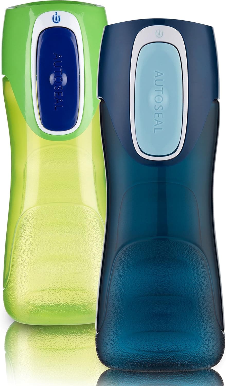 Contigo AUTOSEAL Trekker Kids Water Bottles, 14 oz., 2-Pack, Granny Smith and Nautical - image 1 of 1