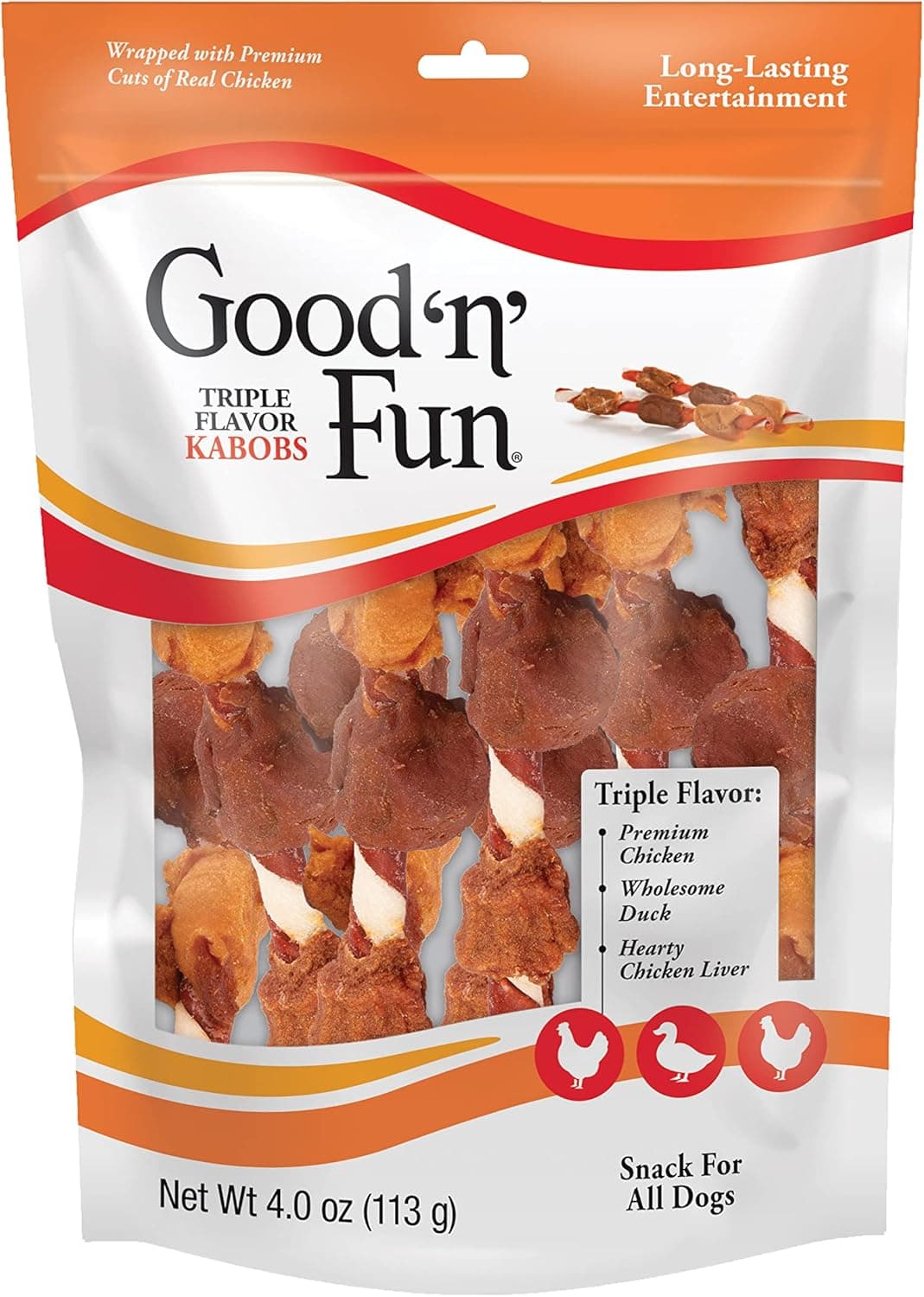 Good'N'Fun Triple Flavored Rawhide Kabobs for Dogs - image 1 of 1