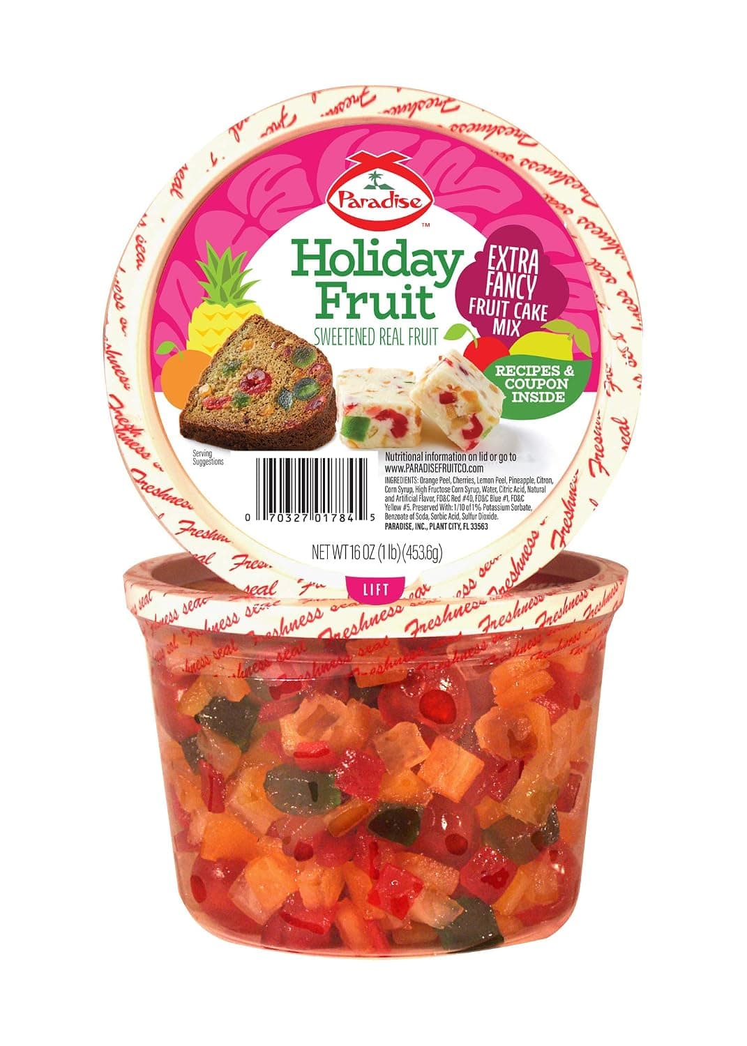 Paradise Fruit Extra Fancy Fruit Cake Mix, 16 Ounce - image 1 of 1
