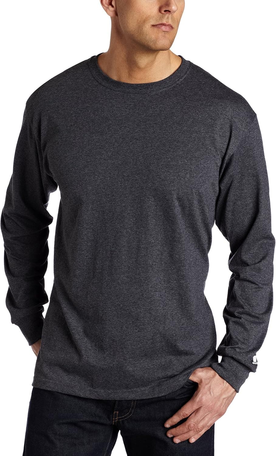 Russell Athletic Men's Dri-Power Long Sleeve Tees, Moisture Wicking, Odor Protection, UPF 30+ - image 1 of 1