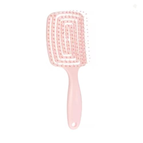 2-in-1 Scalp Massage Comb Hair Styling Brush Square Hollow - image 1 of 5