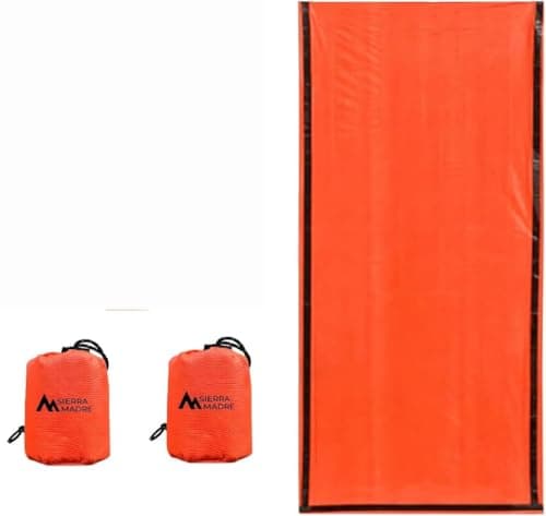 Sierra Madre Emergency Sleeping Bag, Waterproof Thermal Bivy Sack Pack 2 | Retains 90% Body Heat | Reusable Design | Weighs 6 oz | Waterproof & Windproof | For Hiking & Emergency Kits - image 1 of 8