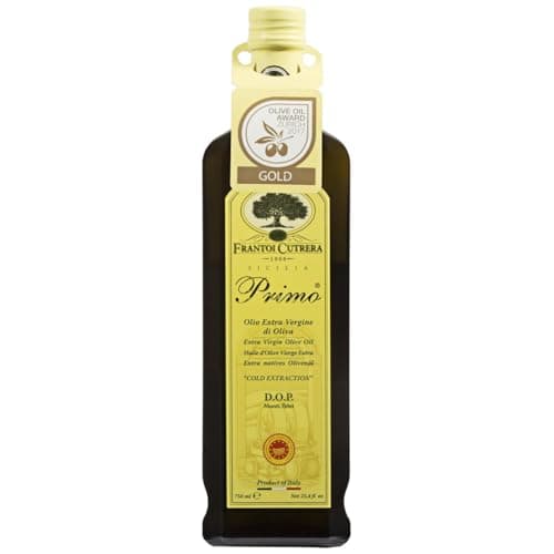 Frantoi Cutrera Primo Cold Extracted Italian Extra Virgin Olive Oil Cold Pressed, Polyphenol Rich Olive Oil, Authentic Certified DOP Sicilian EVOO Imported From Italy, 25.4 fl oz (Pack of 1) - image 1 of 1