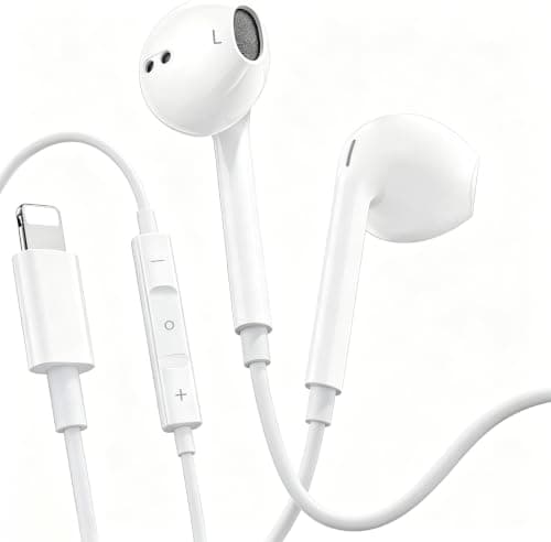 1Pack Earbuds for iPhone Headphones Lighning Plug Wired Earphones in-Ear
