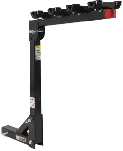 MaxxHaul 70210 Hitch Mount 4-Bike Rack – Black, 150 lb Capacity for Cars, Trucks, SUVs & Minivans, Swing-Down & Easy Install, Safety Reflector Included - image 1 of 1