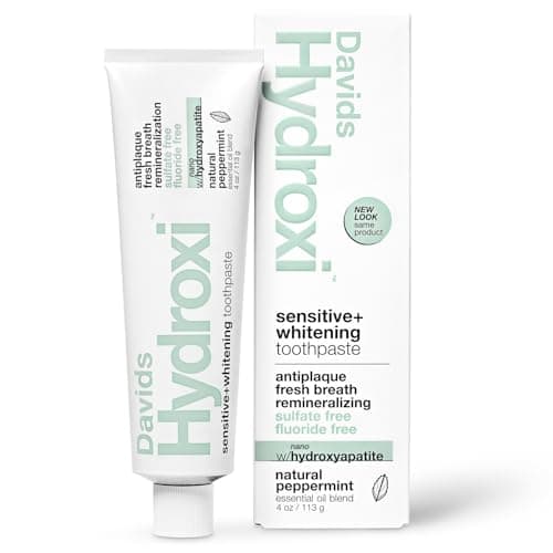 Davids Nano Hydroxyapatite Toothpaste Sensitive + Whitening Peppermint 4oz - image 1 of 8
