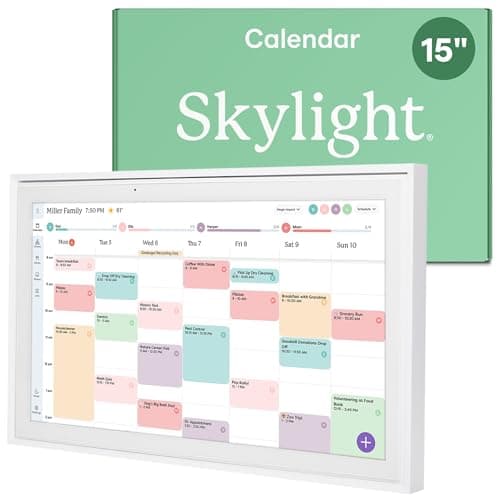 Skylight Calendar: 15-inch Wall Planner Digital Calendar & Chore Chart, Smart Touchscreen Interactive Display for Family Schedules – Wall Mount Included, Great for Organizing Your 2026 Calendar - image 1 of 1
