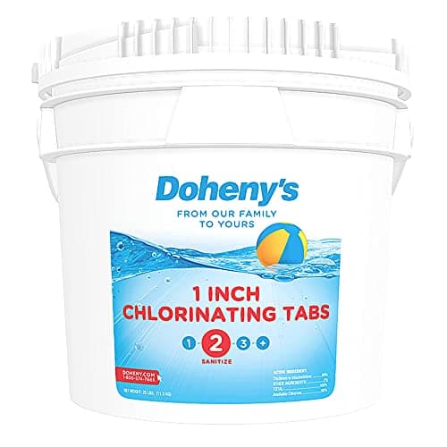 Doheny's 1 Inch Swimming Pool Chlorine Tablets | Pro-Grade Sanitizer for Pools and Spas | Long Lasti - image 1 of 8