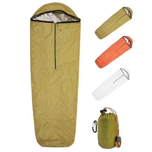 Emergency Sleeping Bag Thermal Bivvy, Lightweight Bivy Sack | Survival Sleeping Bags Thermal Bivy Sack Portable, Compact, Waterproof, Reusable for Camping, Hiking, Outdoor, Activities - image 1 of 8