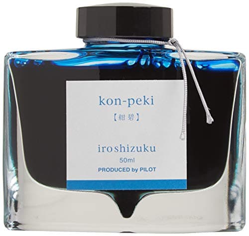 PILOT Iroshizuku Bottled Fountain Pen Ink, Kon-Peki, Deep Blue (Turquoise Blue) 50ml Bottle (69212) - image 1 of 1