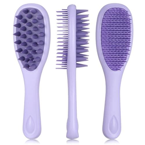 Long Handle Shampoo Brush, Scalp Massage Brush 2-in-1 Dual-Sided Silicone - image 1 of 6