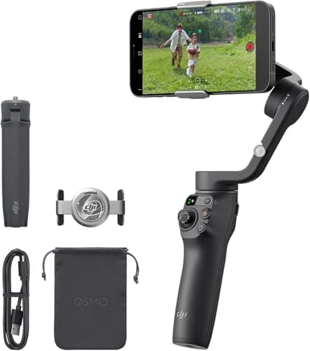 DJI Osmo Mobile 6 Gimbal Stabilizer for Smartphones, 3-Axis Phone Gimbal, Built-In Extension Rod, Object Tracking, Portable and Foldable, Vlogging Stabilizer, YouTube TikTok, Slate Gray - image 1 of 1