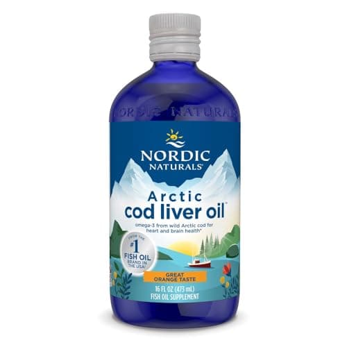 Nordic Naturals Arctic Cod Liver Oil, Orange - 16 oz - 1060 mg Total Omega-3s with EPA & DHA - Heart & Brain Health, Healthy Immunity, Overall Wellness - Non-GMO - 96 Servings - image 1 of 1
