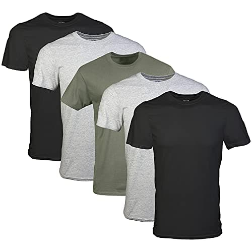 Gildan Men's Crew T-Shirts, Multipack, Style G1100, Black/Sport Grey/Military Green (5-Pack), 2X-Large - image 1 of 6