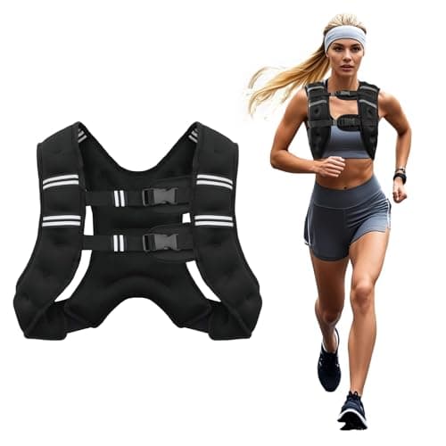 Poudee Weighted Vest, 12LB Weight Vest for Men Women, Body Weight Vests Adjustable with Reflective Stripe for Strength Training, Running, Training Workout, Jogging, Walking - 12LB - image 1 of 7