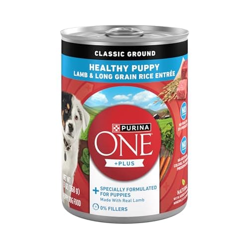 Purina ONE Plus Wet Puppy Food Classic Ground Healthy Puppy Lamb and Long Grain Rice Entree - (Pack of 12) 13 oz. Cans - image 1 of 1