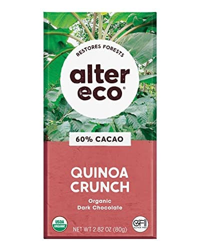 Alter Eco | Dark Chocolate Bars | Pure Dark Cocoa, Fair Trade, Organic, Non-GMO, Gluten Free (Dark Quinoa Crunch) - image 1 of 1