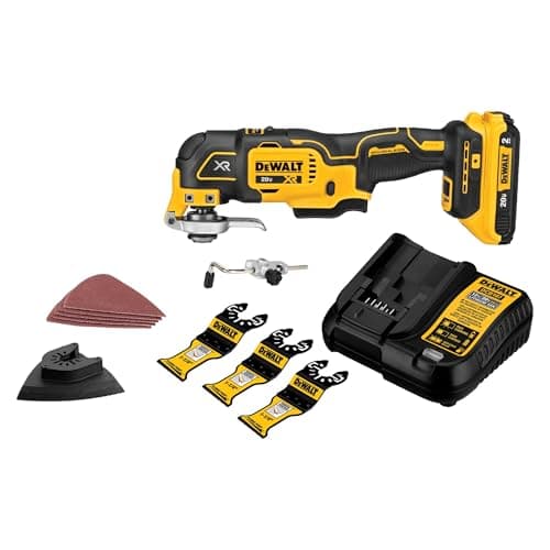 DEWALT 20V MAX XR Oscillating Multi-Tool Kit, Oscillating Tool Accessories, Cordless, 3-Speed, Quick Blade Change, Sand Paper, Blades, Battery and Charger Included (DCS356D1) - image 1 of 1