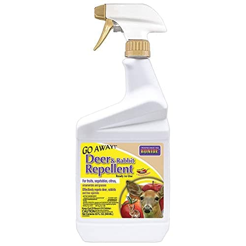 Bonide Go Away! Deer & Rabbit Repellent, 32 oz. Ready-to-Use Spray, Hot Peppers Deter Animals from Lawn & Garden - image 1 of 1