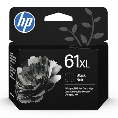 HP 61XL Black High-Yield Ink | Works with DeskJet 1000, 1010, 1050, 1510, 2050, 2510, 2540, 3000, 3050, 3510, Envy 4500, 5530, OfficeJet 2620, 4630 | Instant Ink Eligible | CH563WN|Packaging May Vary - image 1 of 1