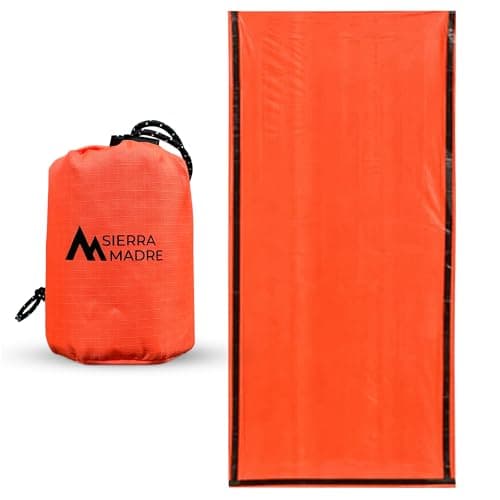 Sierra Madre Emergency Sleeping Bag, Waterproof Thermal Bivy Sack Pack 1 | Retains 90% Body Heat | Reusable Design | Weighs 6 oz | Waterproof & Windproof | For Hiking & Emergency Kits - image 1 of 8